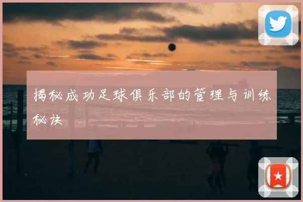 揭秘成功足球俱乐部的管理与训练秘诀